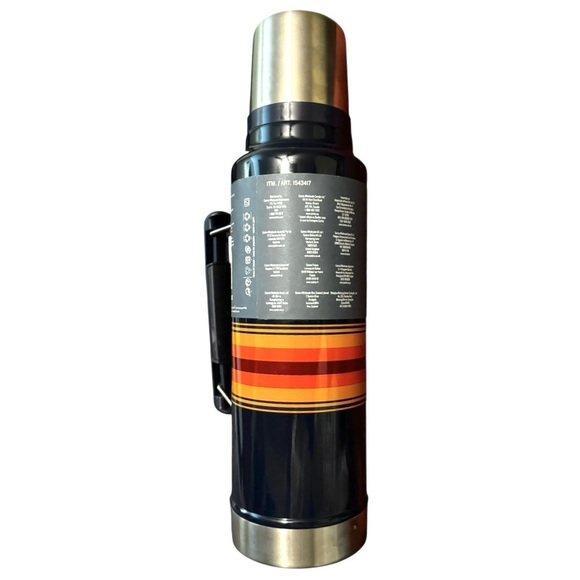 NEW Stanley X Pendleton Classic Bottle Thermos with Cup 1.5 QT Navy Blue Stripe - Picture 7 of 10